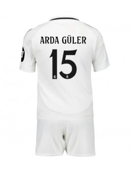 Real Madrid Arda Guler #15 Replika Hemmakläder Barn 2024-25 Kortärmad (+ byxor)